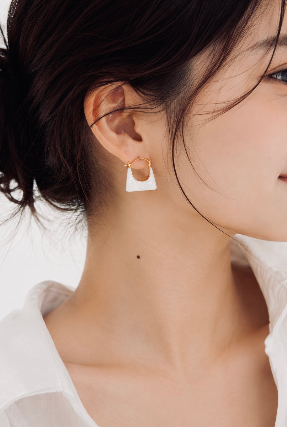 Ivory Tote Earrings