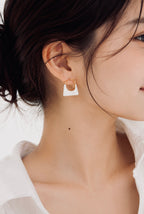 Ivory Tote Earrings