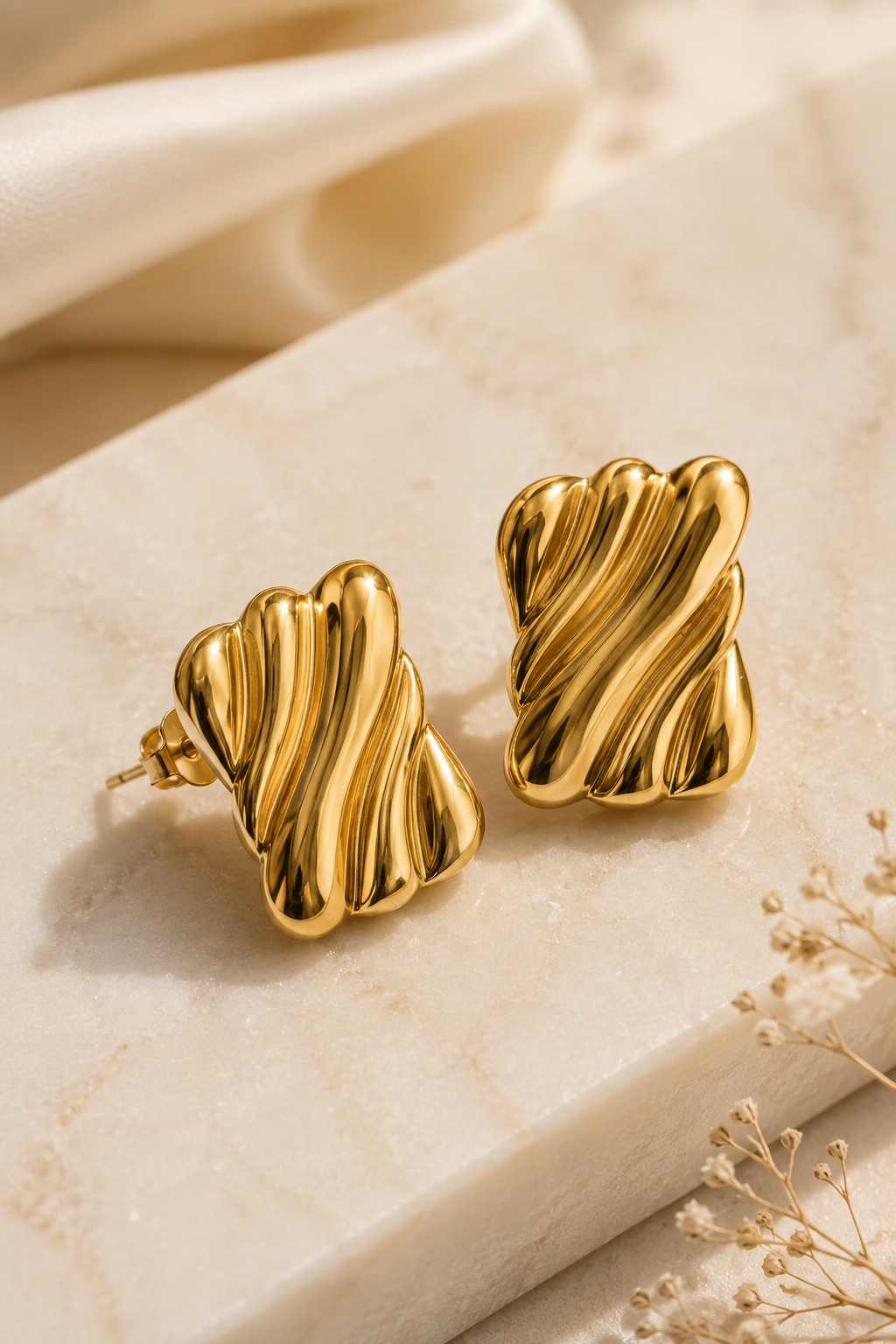 Golden Bar Studs