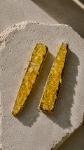 Golden gem pin