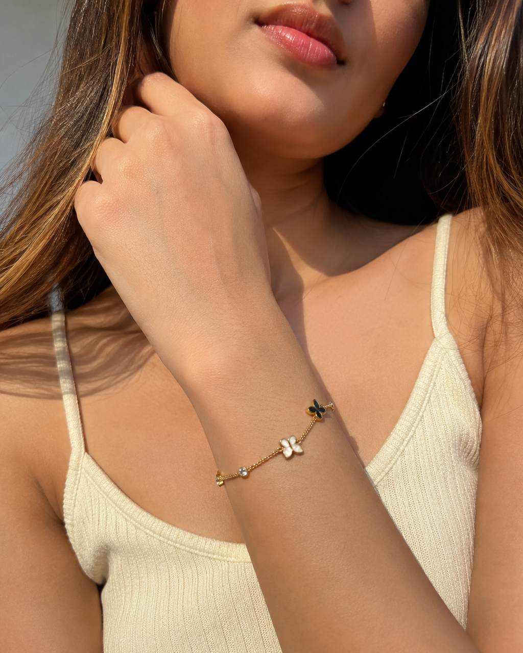 Butterfly double chain Bracelet